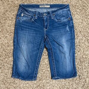 Big Star Women's Blue Denim Bermudas